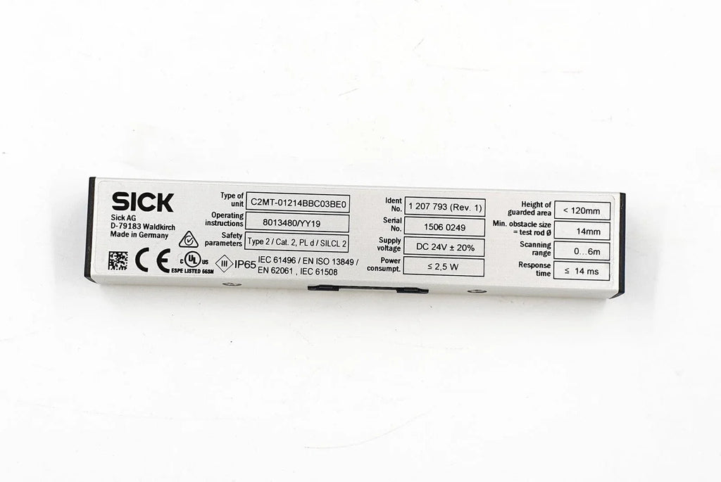 SICK C2MT-01214BBC0WBR3BE0 Safety Light Curtain for Industrial Safety - ZYYKZ Test Equipment