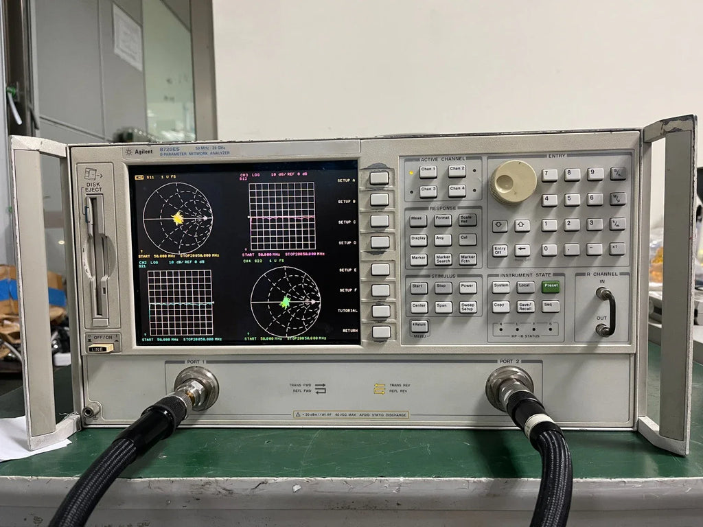 Agilent 8720ES Network Analyzer - 50 MHz to 20 GHz with Options 1D5/010 - ZYYKZ Test Equipment