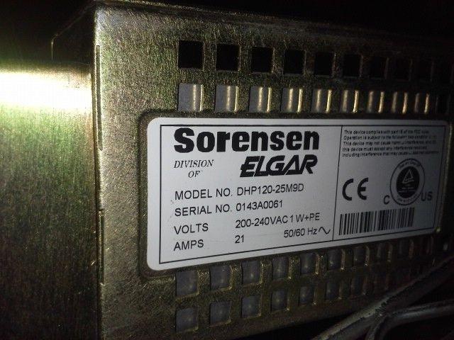 Sorensen 120V Programmable DC Power Supply - ZYYKZ Test Equipment