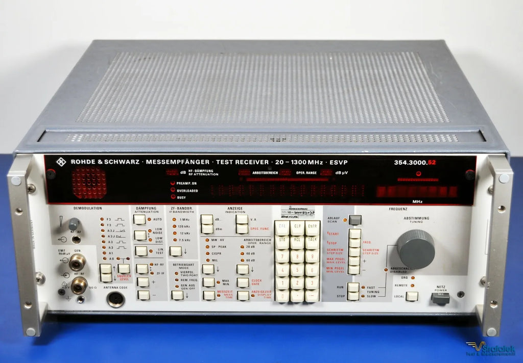 Rohde & Schwarz ESVP Measuring Receiver 20MHz - 1.3GHz Programmable UHF/VHF