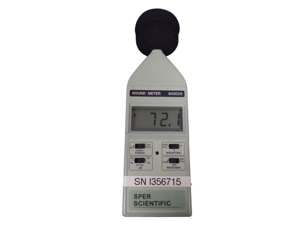 Sper Scientific 840029 Precision Sound Level Meter - High Accuracy Noise Measurement - ZYYKZ Test Equipment