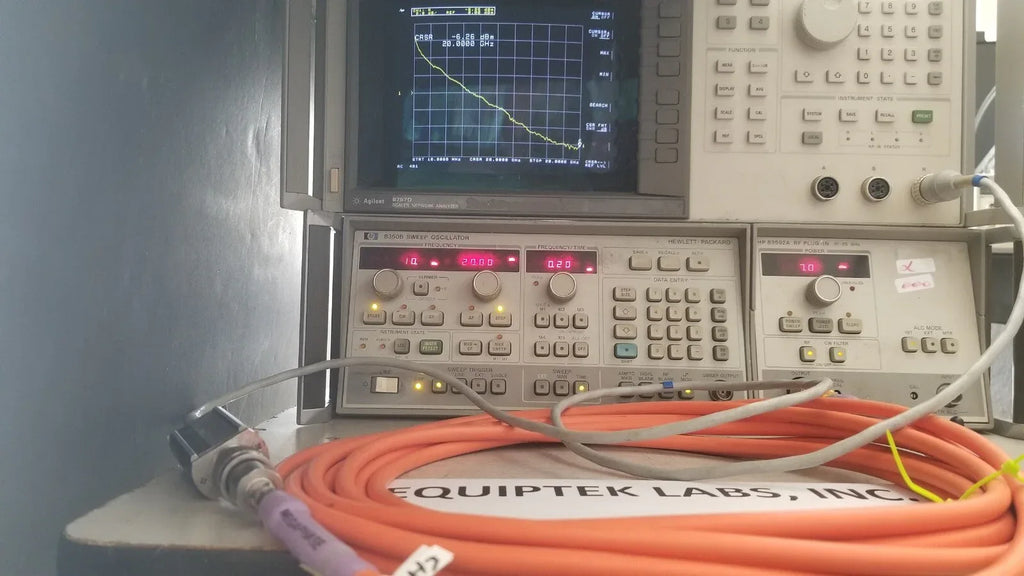 US Made 20 ft Phase Stable SMA RF Cable with VWSR - ZYYKZ Test Equipment