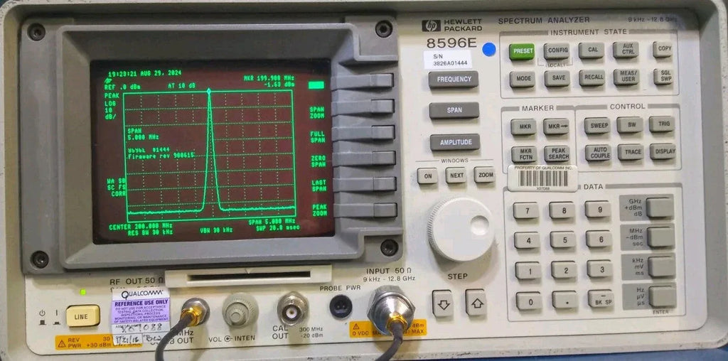 HP 8596E Spectrum Analyzer 9 kHz to 12.8 GHz - ZYYKZ Test Equipment