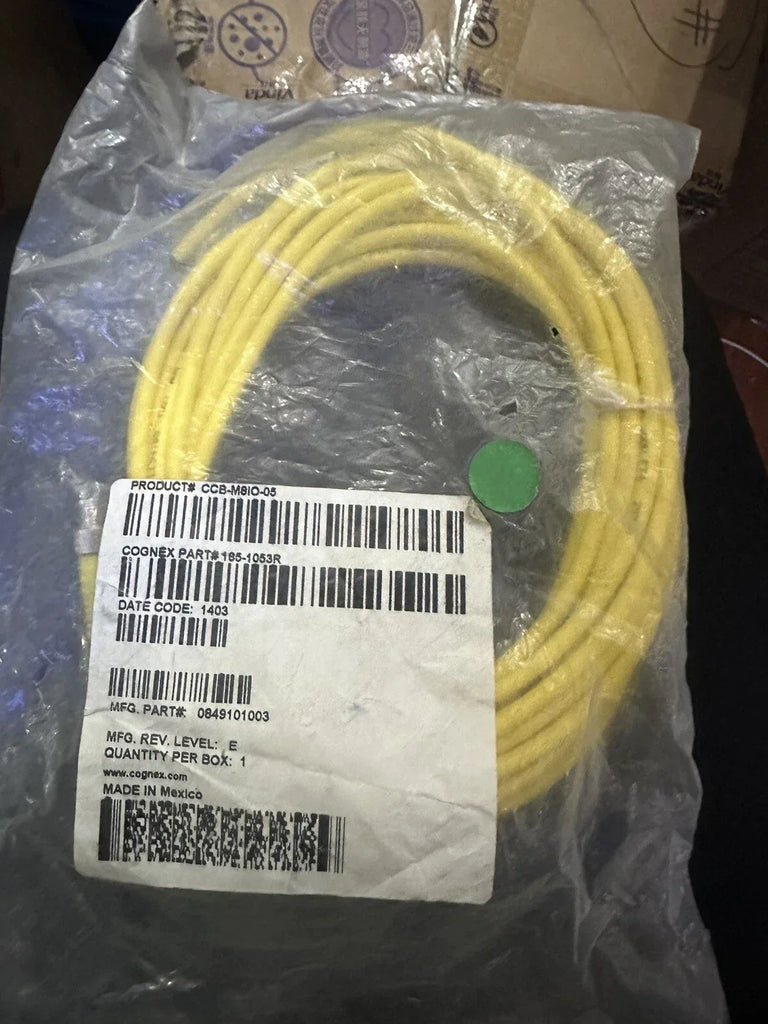 Cognex CCB-M8IO-05 5m Breakout Cable for In-Sight Micro Vision Systems - ZYYKZ Test Equipment