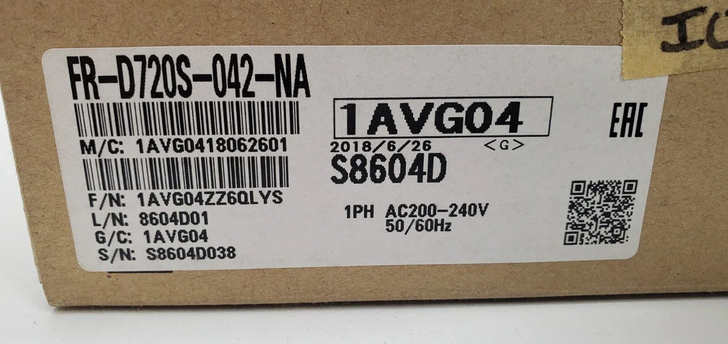 Mitsubishi FR-D720S-042-N 0.75 kW AC Inverter Drive Variable Frequency Drive - ZYYKZ Test Equipment