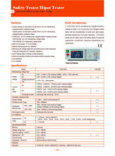 Load image into Gallery viewer, Tonghui TH9310 Hipot Tester - AC 5kV/10mA &amp; DC 6kV/5mA with Arc Detection