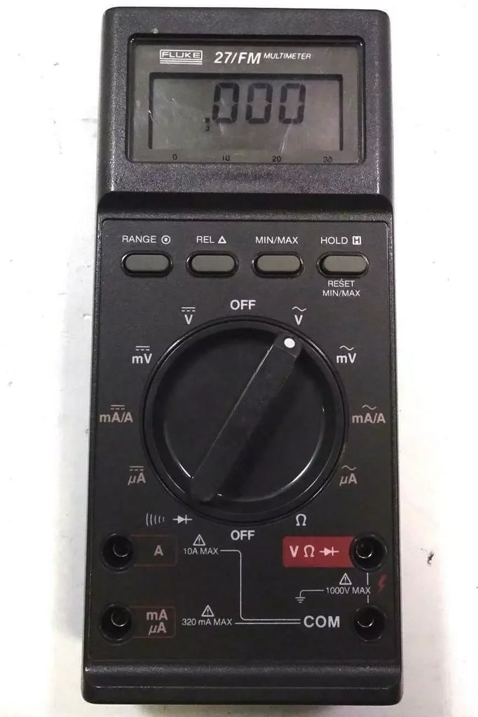 Fluke 27 FM Digital Handheld Multimeter with Protective Case - ZYYKZ Test Equipment