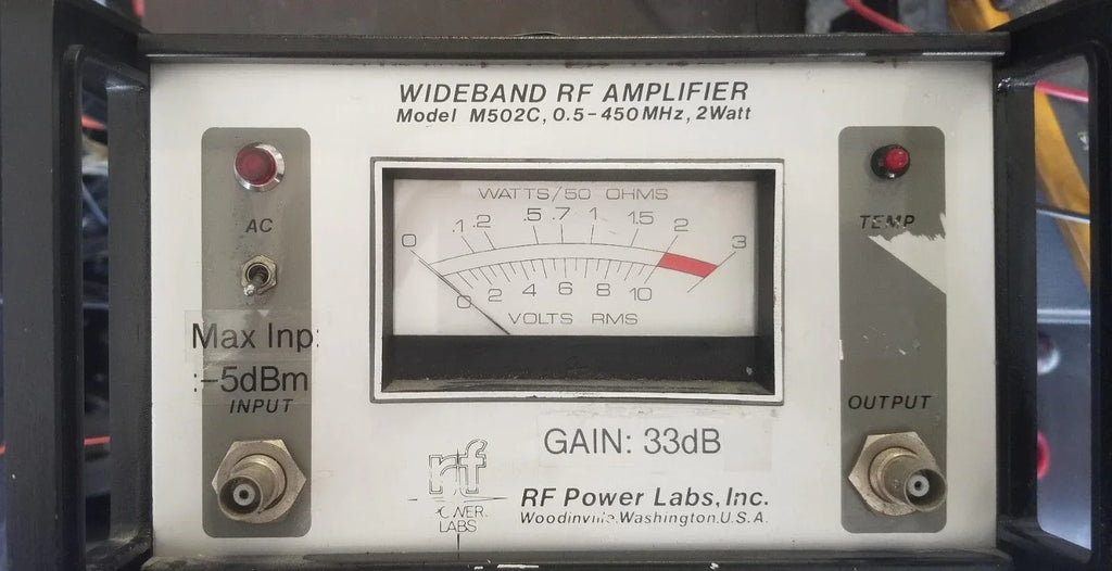 RF POWER LABS Wideband RF Power Amplifier, 1 MHz - 1 GHz - ZYYKZ Test Equipment