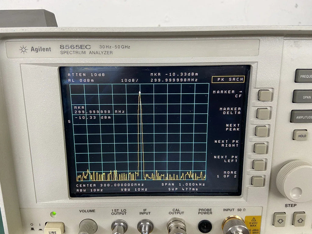 HP Agilent 8565EC Spectrum Analyzer 20Hz-50GHz with NIST Calibration Options - ZYYKZ Test Equipment