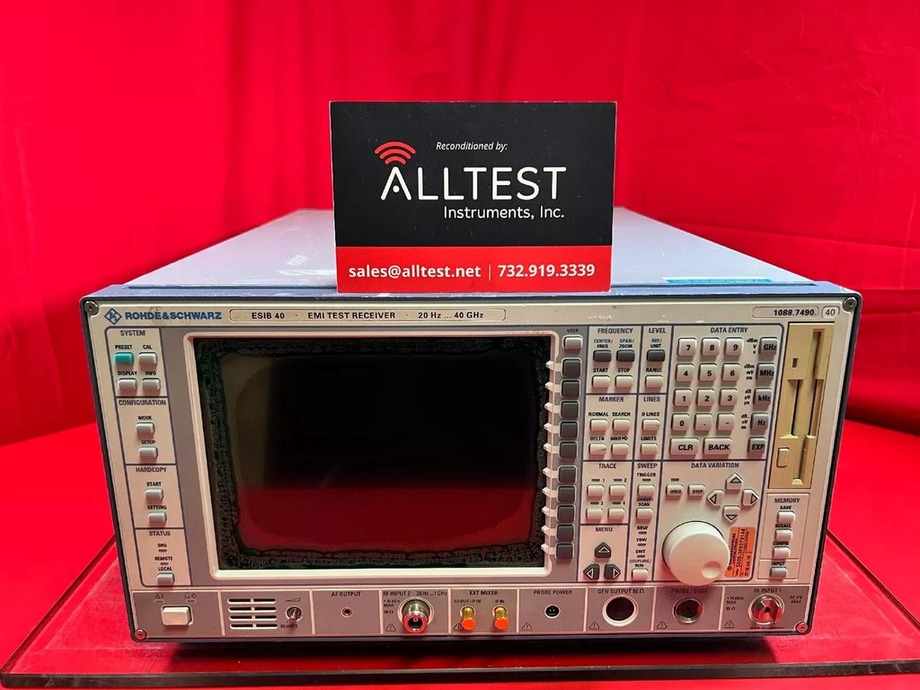 Rohde & Schwarz ESIB40 Test Receiver 20Hz-40GHz with Opt. B4, B5, B21 - ZYYKZ Test Equipment
