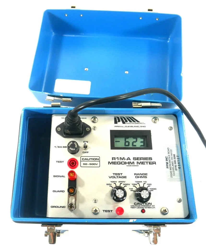 PPM R1M-A Megohm Meter for High-Precision Insulation Resistance Testing - ZYYKZ Test Equipment