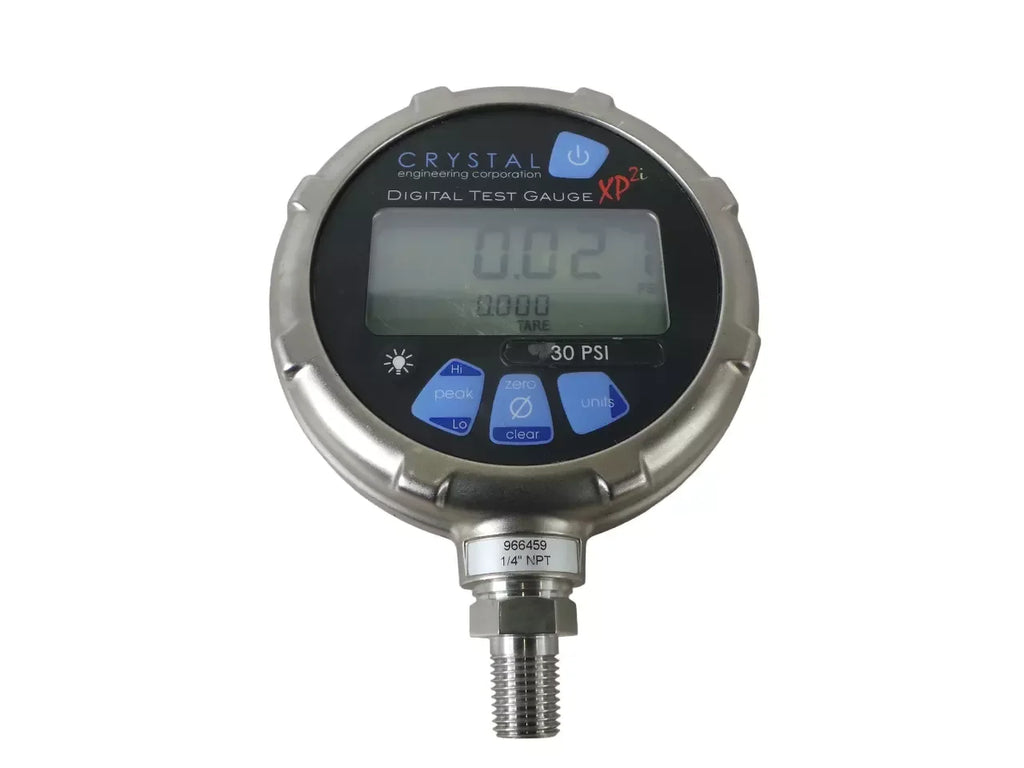 Crystal XP2i Digital Test Gauge - 30 PSI Pressure Measurement - ZYYKZ Test Equipment
