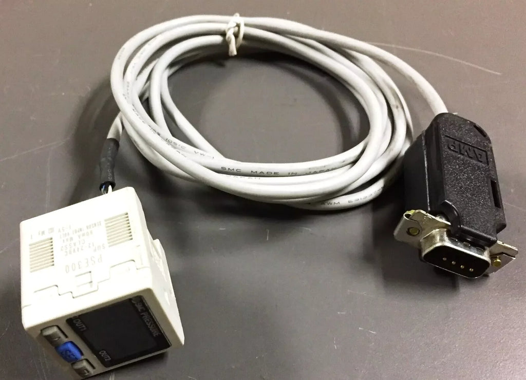 SMC PSE300 Digital Pressure Sensor with Cable - High Accuracy Display - ZYYKZ Test Equipment