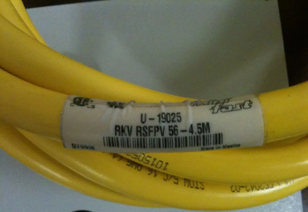 Turck RKV RSFPV 56-4.5M U-19025 DeviceNet Industrial Communication Cable 4.5m - ZYYKZ Test Equipment
