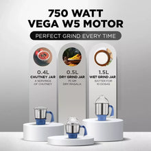 Load image into Gallery viewer, Preethi Blue Leaf Diamond MG-214 750W Mixer Grinder with 3 Stainless Steel Jars - ZYYKZ Test Equipment