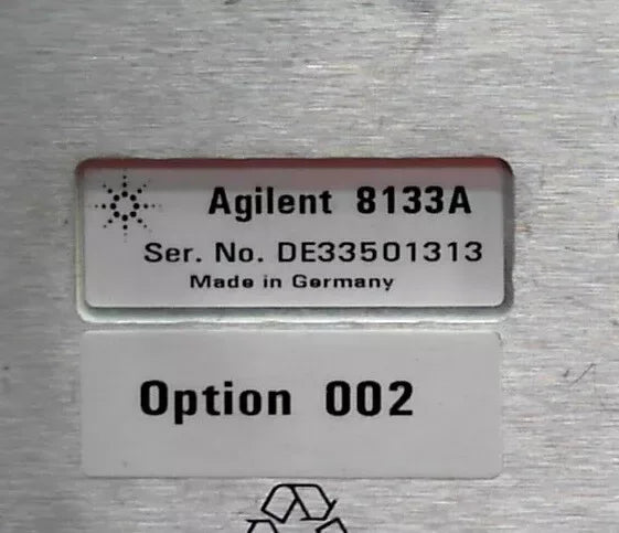 Agilent 8133A High-Speed Pulse Generator 33MHz to 3GHz - ZYYKZ Test Equipment