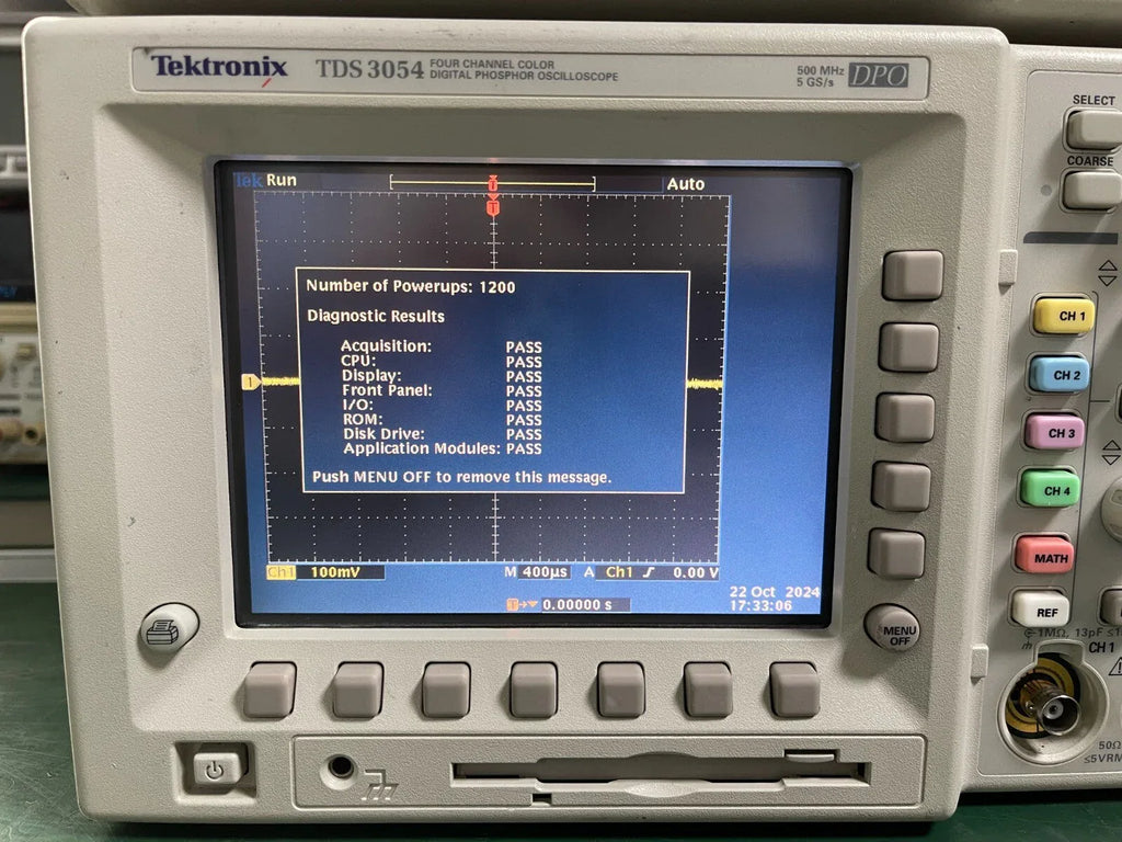 Tektronix TDS3054 4-Channel 500 MHz Digital Phosphor Oscilloscope - ZYYKZ Test Equipment