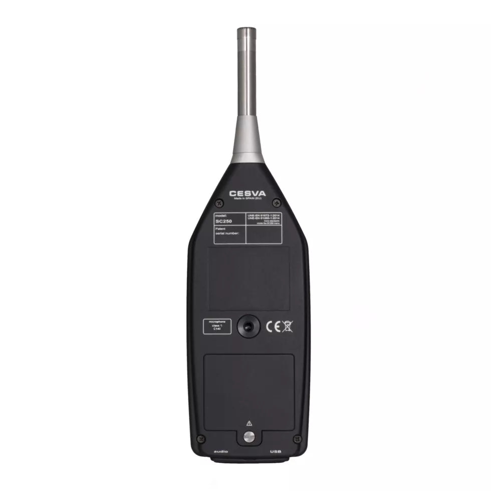 CESVA SC250 Class 1 Sound Level Meter - 23.5 dB to 140 dB Measurement Range