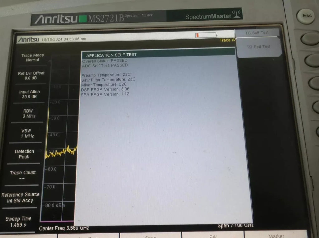 Anritsu MS2721B 20 GHz Spectrum Master Handheld Spectrum Analyzer - ZYYKZ Test Equipment