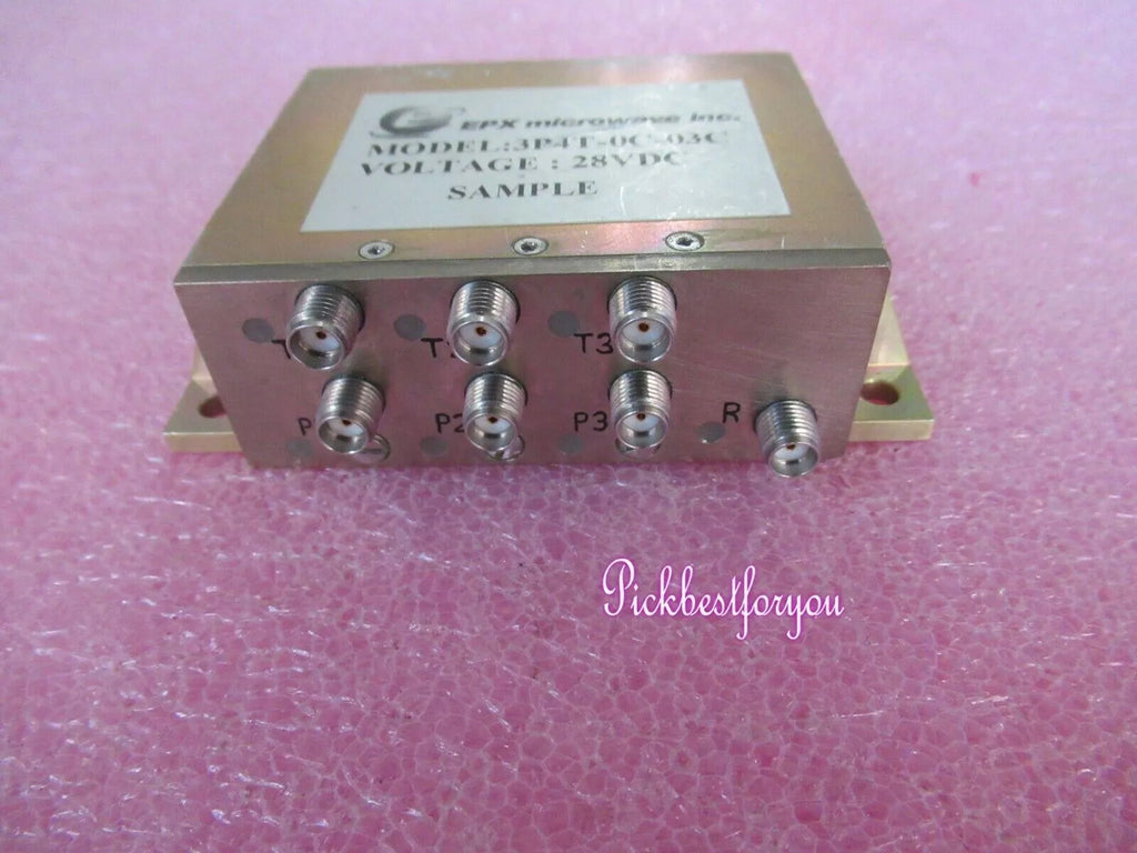 EPX 3P4T-0C-03C 28V DC-18GHz SP8T RF Microwave Coaxial Matrix Switch