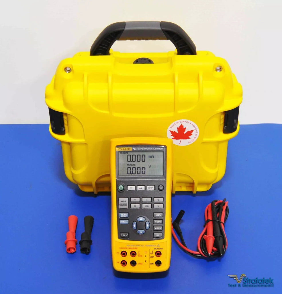 Fluke 724 Temperature Calibrator - NIST Calibrated Data Process Calibrator