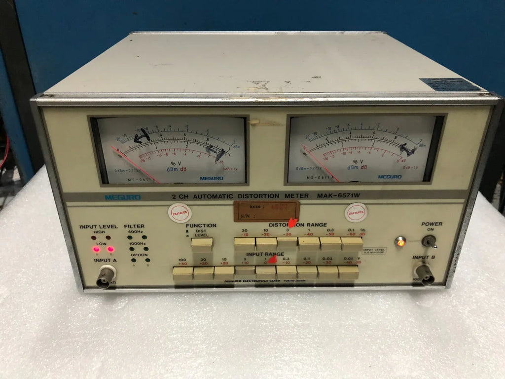 Meguro MAK-6571W Automatic Distortion Meter with High Precision Measurement - ZYYKZ Test Equipment