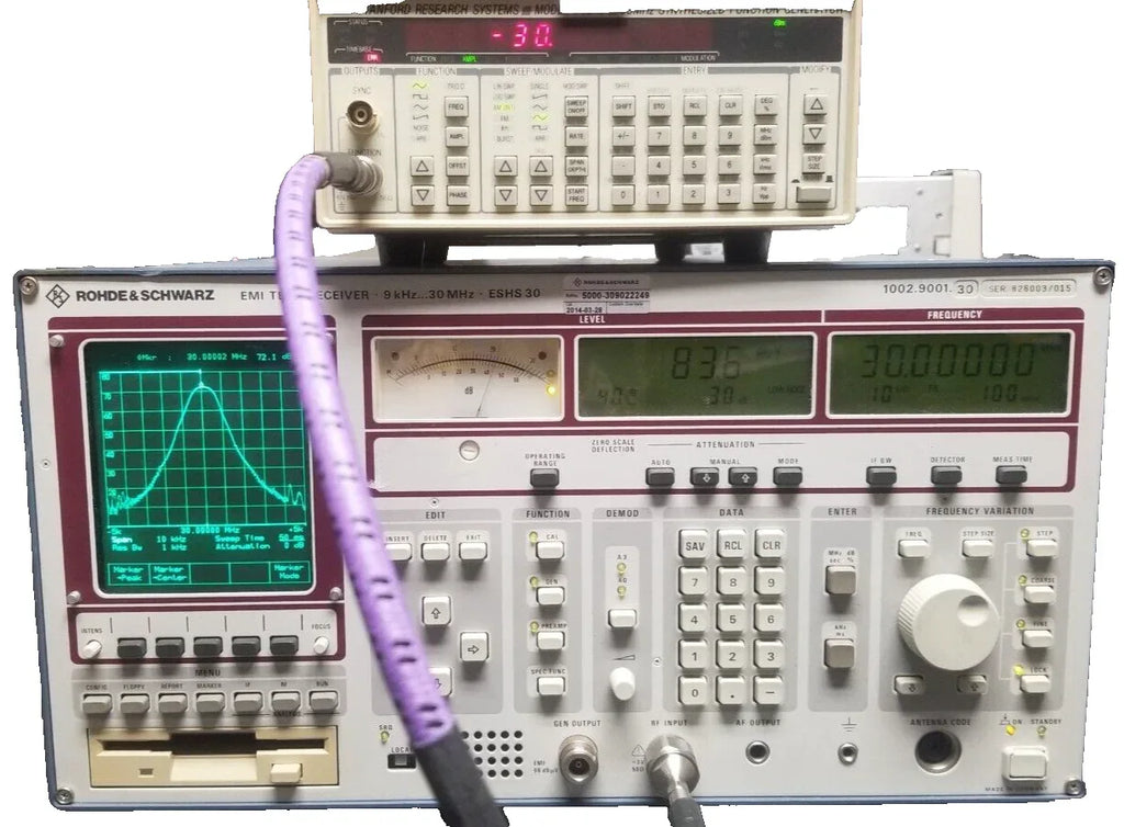 Rohde & Schwarz ESHS30 EMI Receiver 9 kHz to 30 MHz RF Interference Analyzer - ZYYKZ Test Equipment