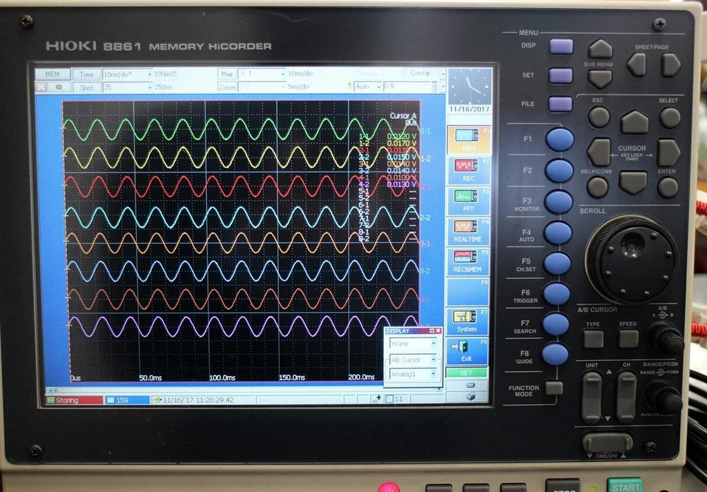 Hioki 8861 Memory HiCorder - High-Speed Data Logger and Oscilloscope - ZYYKZ Test Equipment