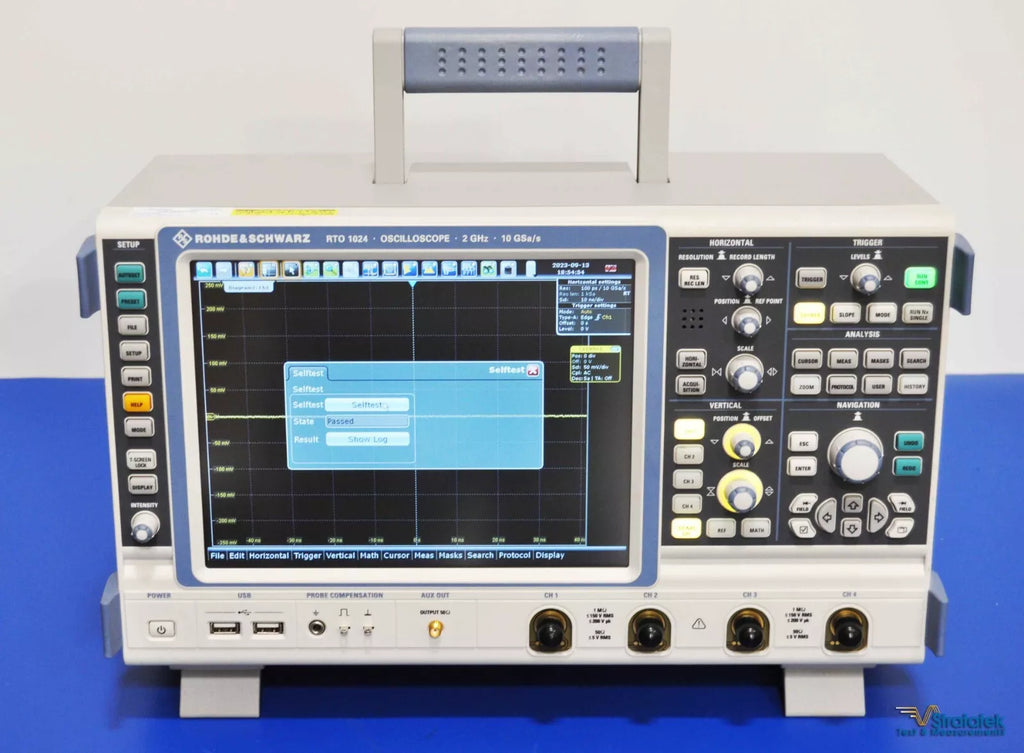 Rohde & Schwarz RTO1024 2GHz 10GS/s 4-Channel Oscilloscope - NIST Calibrated