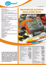 Load image into Gallery viewer, Sonel MPI-520 Multifunction Electrical Installation Meter - CAT IV 300V, RCD 1000V