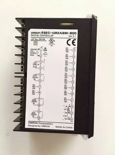 OMRON E5EC-QR2ASM-800 Digital Temperature Controller with Relay Output - ZYYKZ Test Equipment