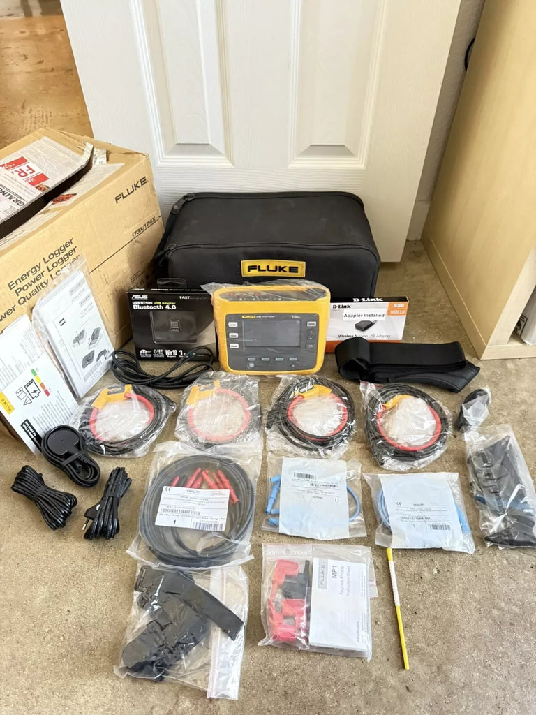 Fluke 1738 3-Phase Power Logger Kit with Accessories, Calibrated 2024 - ZYYKZ Test Equipment