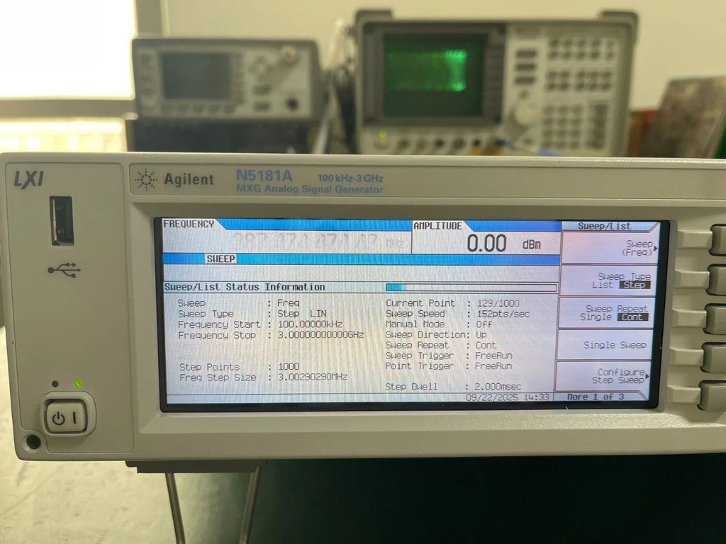 Agilent N5181A MXG High-Performance Analog Signal Generator 100kHz-3GHz - ZYYKZ Test Equipment