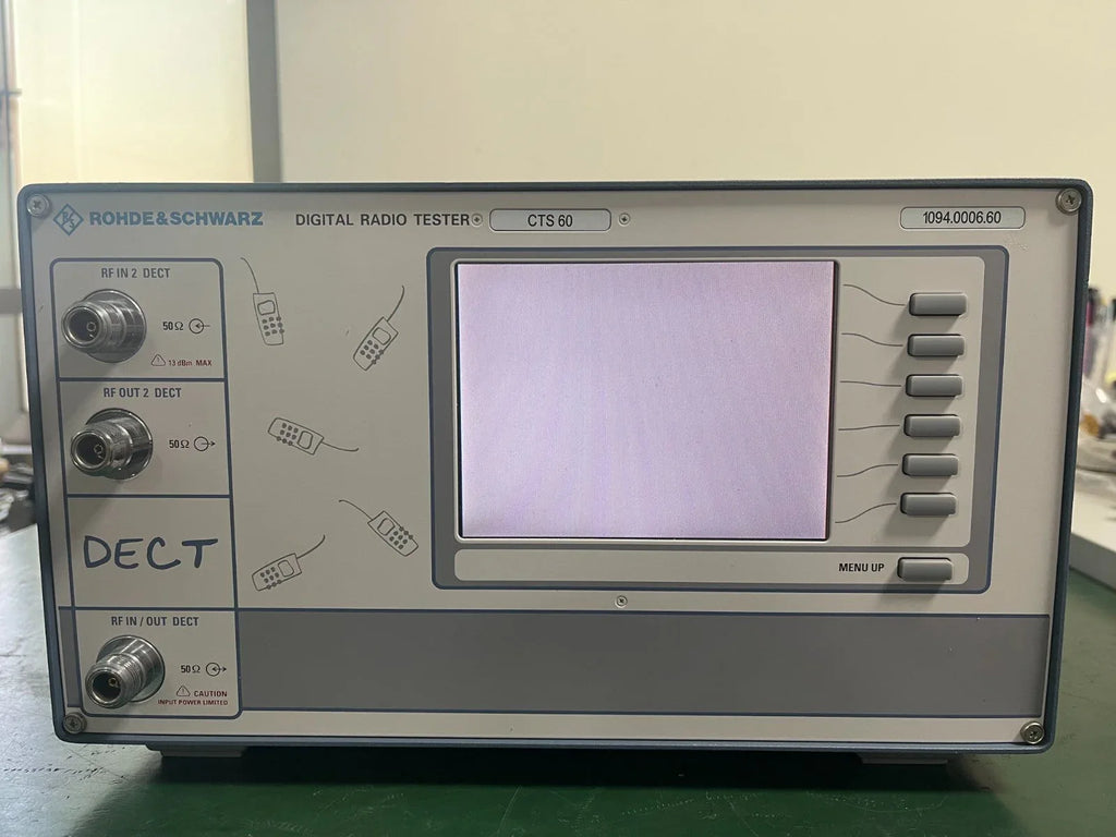 ROHDE & SCHWARZ CTS60 DECT Radio Communication Tester with Options K6 and K62 - ZYYKZ Test Equipment