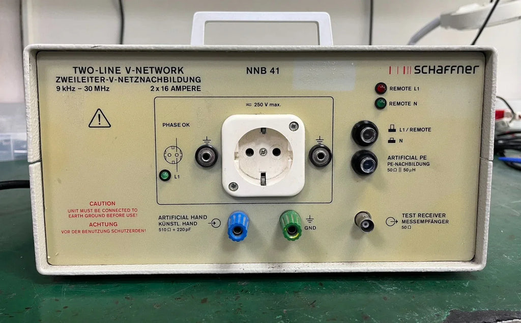 Schaffner NNB 41 Two-Line V-Network LISN 9kHz-30MHz 2x16A - ZYYKZ Test Equipment
