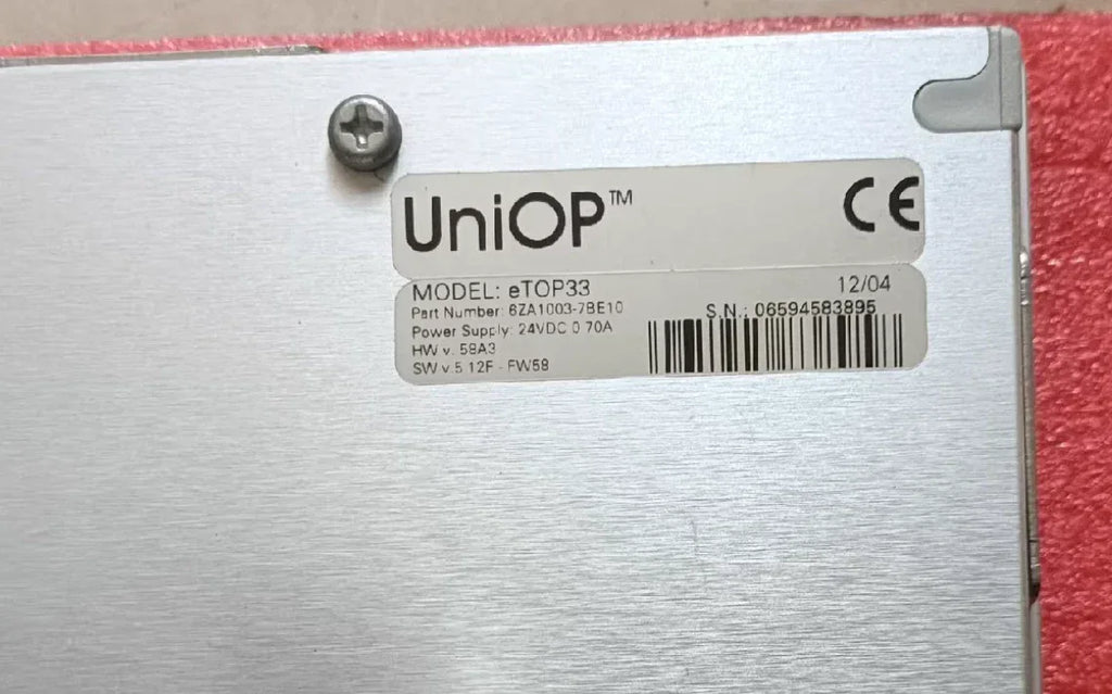 Uniop eTOP33 Industrial HMI Touch Panel - High Performance 7 Human Machine Interface - ZYYKZ Test Equipment
