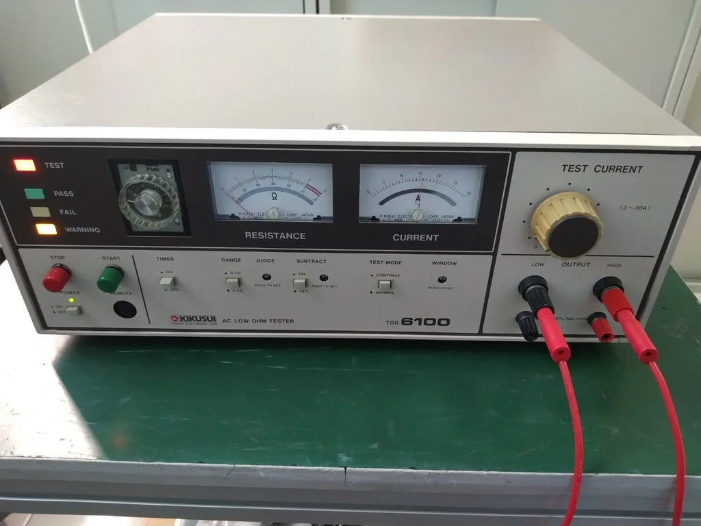 KIKUSUI TOS6100 AC Low Ohm Tester – Precision Low Resistance Measurement - ZYYKZ Test Equipment