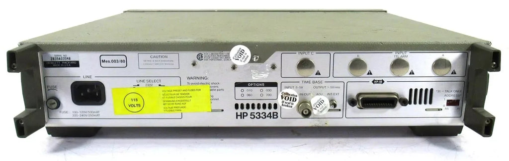 Hewlett-Packard 5334B Universal Frequency Counter with High Precision - ZYYKZ Test Equipment
