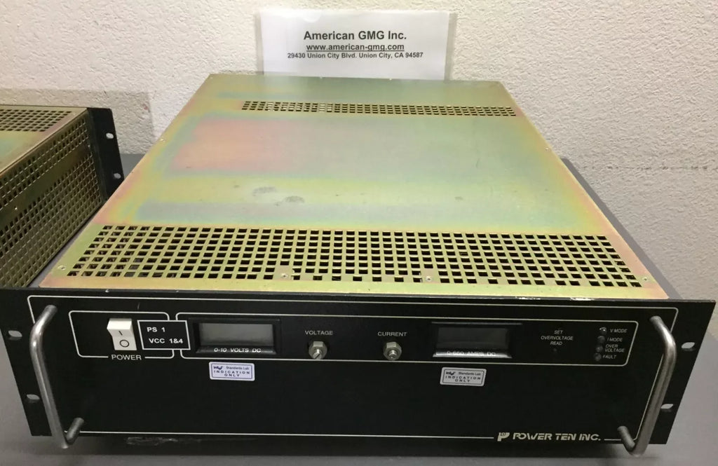 Power Ten P63C-10660D High Current Heavy Duty DC Power Supply 60V 10A - ZYYKZ Test Equipment