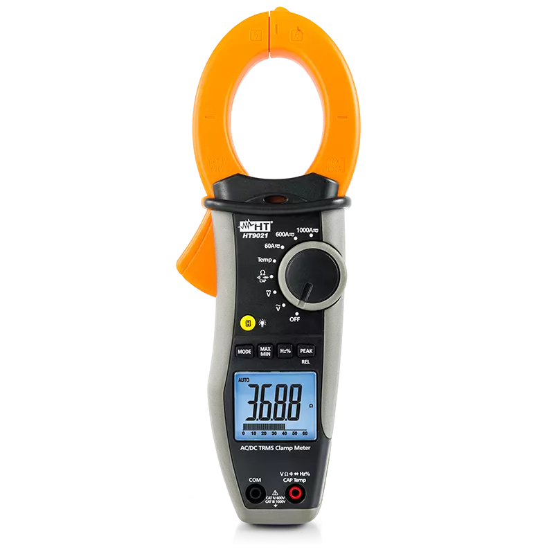 HT Instruments HT9021 AC/DC TRMS Clamp Meter with Temperature Measurement - CAT IV Rated