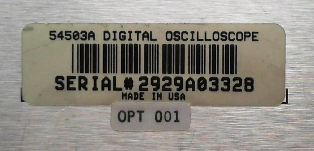 Agilent 54503A Digitizing Oscilloscope 500 MHz 2 Channel - ZYYKZ Test Equipment