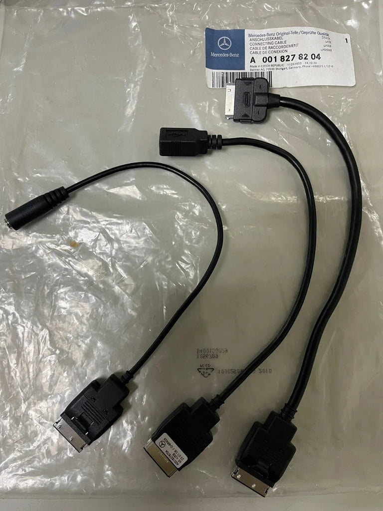 Mercedes-Benz Media Interface Cable Kit A0018278204 for iPod, iPhone 4 & USB - ZYYKZ Test Equipment