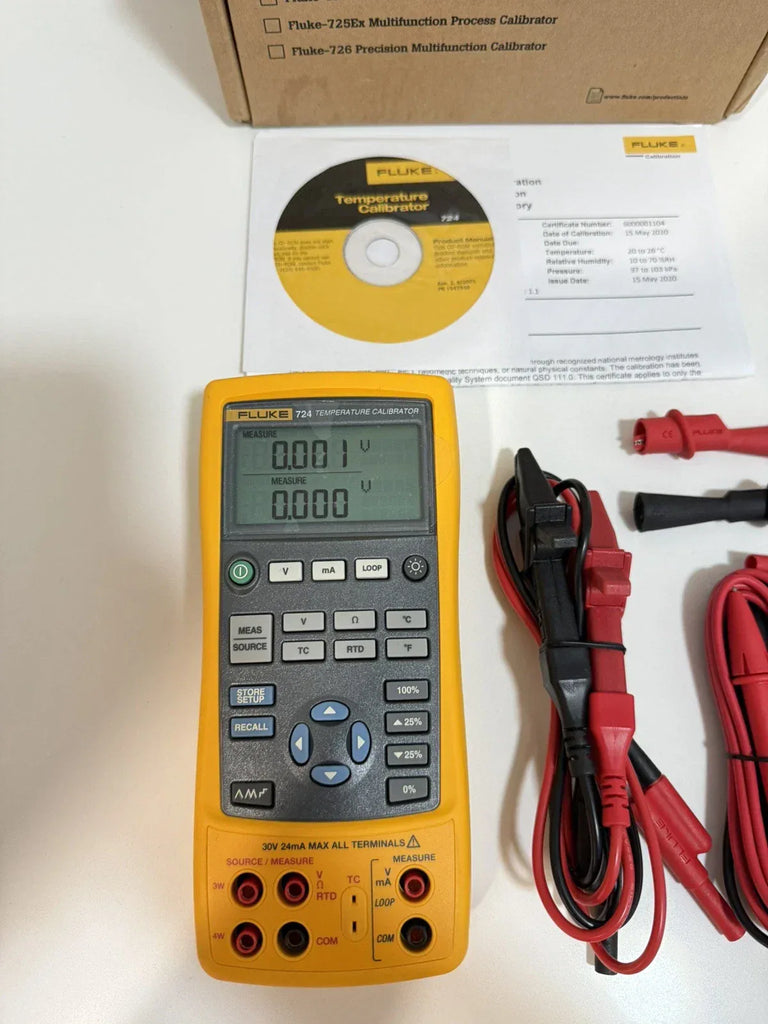 FLUKE 724 Precision Temperature Calibrator Meter for Accurate Calibration - ZYYKZ Test Equipment