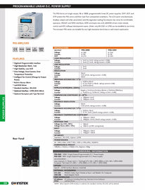 GW Instek PSS-3203GP DC Linear Power Supply - 32V, 3A, 96W with GPIB Interface