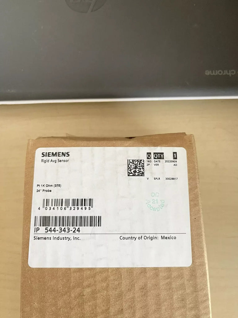SIEMENS HVAC Rigid Averaging Temperature Sensor 24-Probe Model 544-343-24 Sealed - ZYYKZ Test Equipment