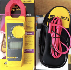 Fluke 323 True RMS Digital Clamp Meter Multimeter with 400A AC Current - ZYYKZ Test Equipment