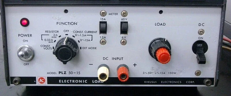 KIKUSUI PLZ50-15 60V 15A Programmable Electronic Load - ZYYKZ Test Equipment