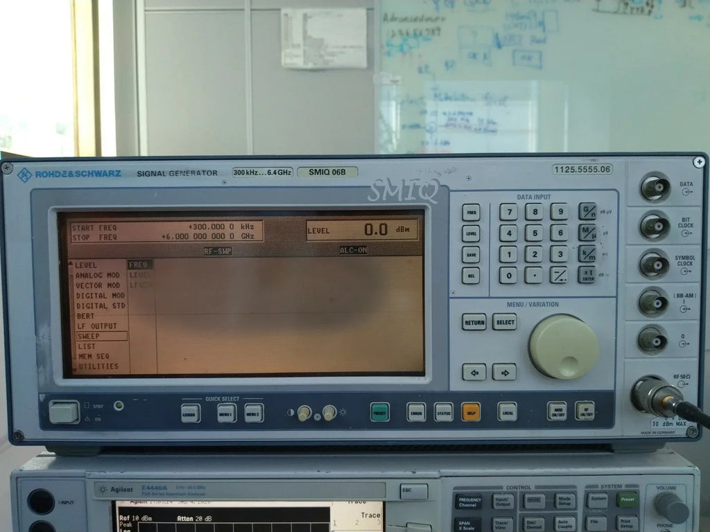 SMIQ06B Vector Signal Generator 300 kHz to 6.4 GHz by Rohde & Schwarz - ZYYKZ Test Equipment