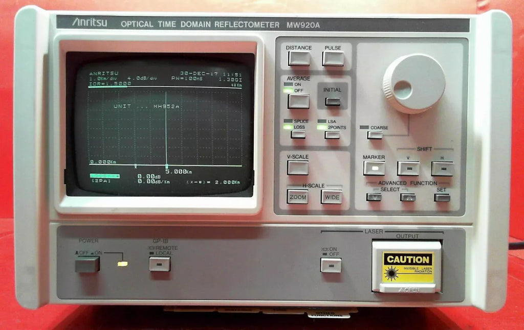 Anritsu MW920A Optical Time Domain Reflectometer with MH952A Module - ZYYKZ Test Equipment