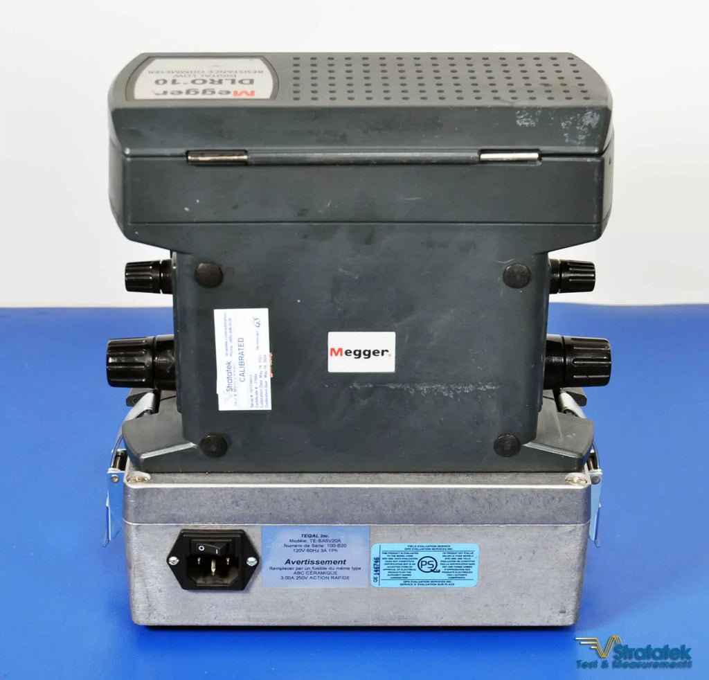 Megger DLRO10 Ducter 10A Micro-Ohmmeter with NIST Calibration and Leads